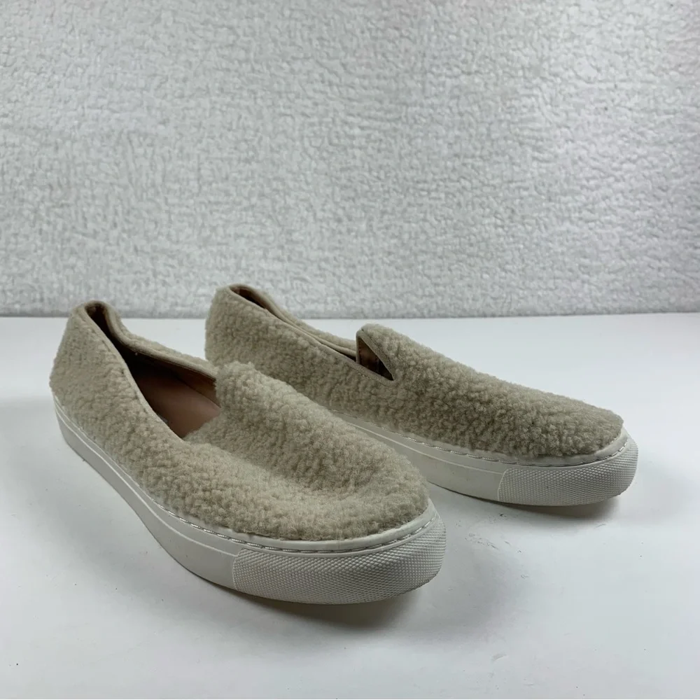 Steven by Steve Madden Size 8 Womens‎ Shoes Kimbel Cream Fur Slip On NWOB 7351